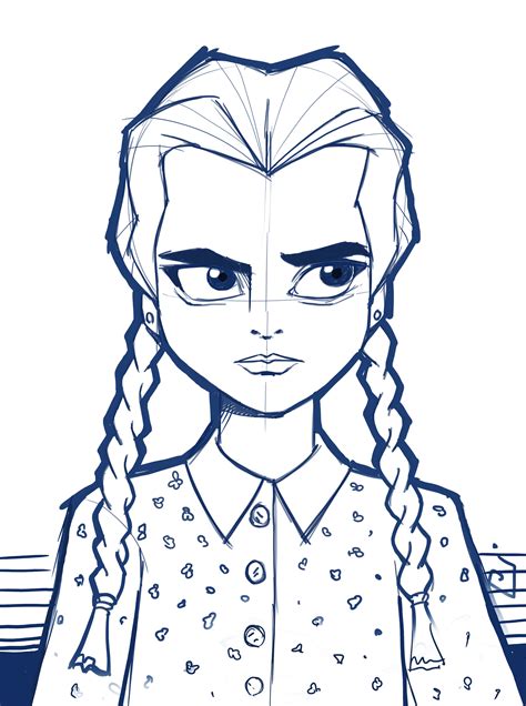 ausmalbilder wednesday addams|Wednesday Coloring Pages: 20 New Images To Print。